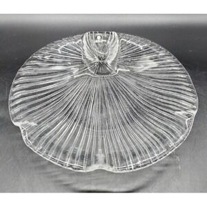 Mid‎ Century Pukeberg Glass Scallop Clam Shell Dish Eva Englund Modern Swedish